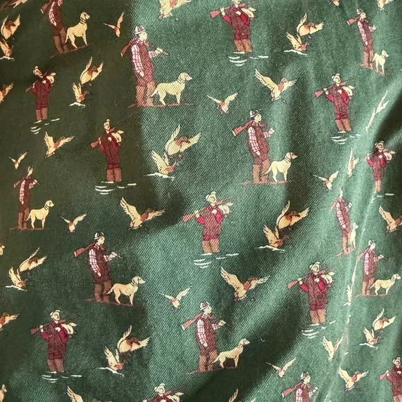 Men’s Ralph Lauren Duck Hunting Dog Print Green Custom Fit - Picture 2 of 4